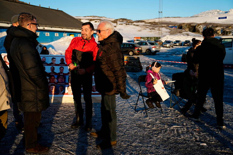 Le Premier ministre groenlandais Mute Egede à Nuuk, la capitale, le 11 mars 2025. (Mads Claus Rasmussen/AFP)