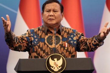 Le président indonésien Prabowo Subianto