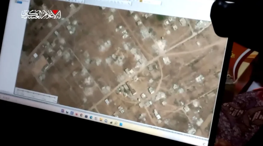 Capture d'écran de l'embuscade d'Al-Qassam contre les forces d'occupation à Gaza