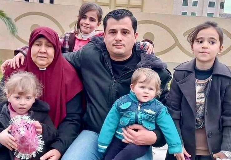 Moataz Wadie Salem a rejoint dimanche sa famille. Sa mère, son épouse et ses 4 filles étaient tombées en martyres avant lui.