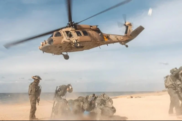 Un hélicoptère israélien à Gaza pour évacuer les blessés.