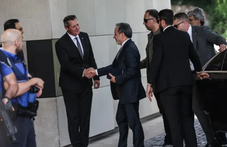 Le ministre iranien des Affaires étrangères, Abbas Araghchi à Genève, le 20 juin 2025.