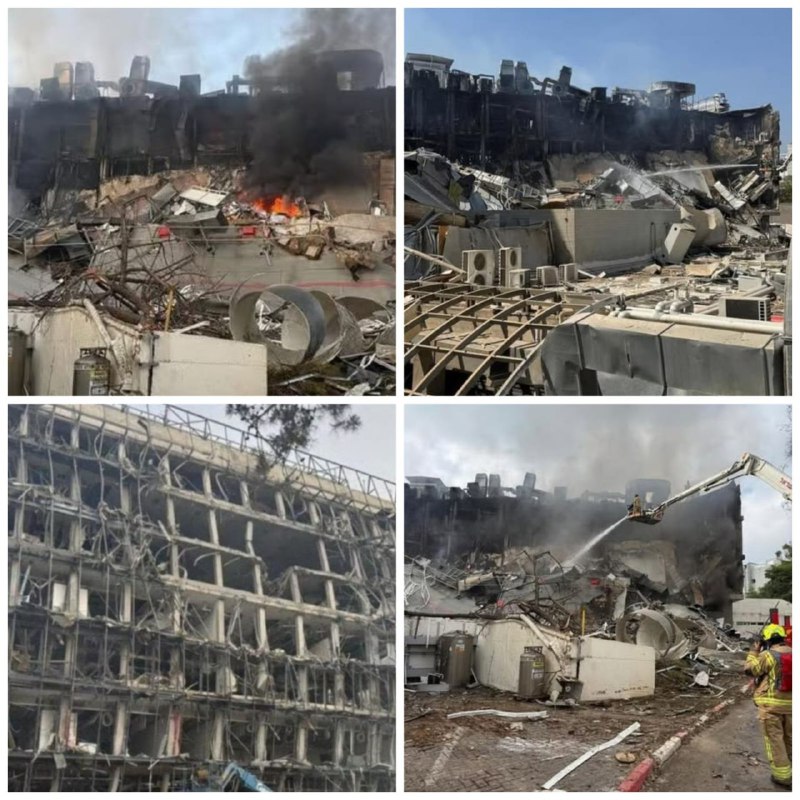 Les dégats causés par les missiles iraniens à l'institut israélien Weizmann