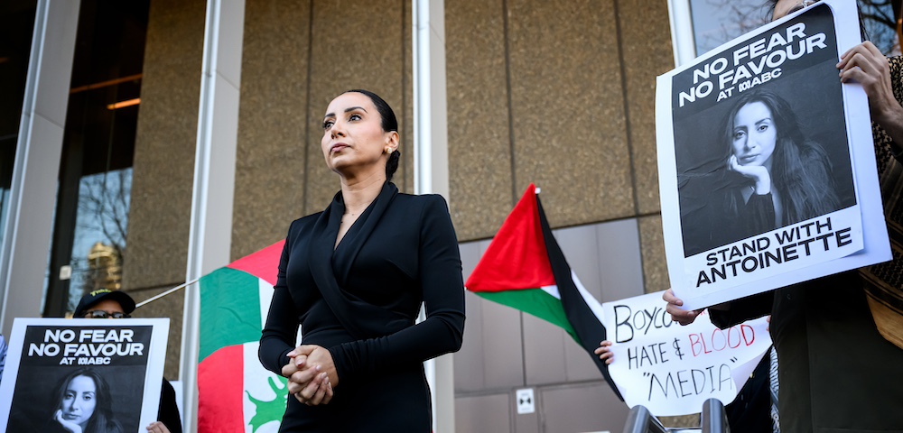 Antoinette Lattouf, une présentatrice radio sur ABC en Australie.