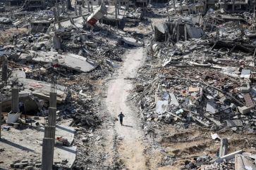Les abords de l’hôpital Al-Shifa en ruines, après deux semaines d’offensives de l’armée israélienne, dans la ville de Gaza, le 2 avril 2024. ©MAXPPP