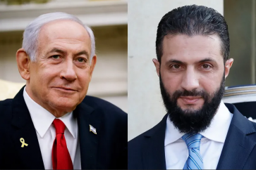 Le PM israélien Benjamin Netanyahu et le président syrien Ahmad Charaa