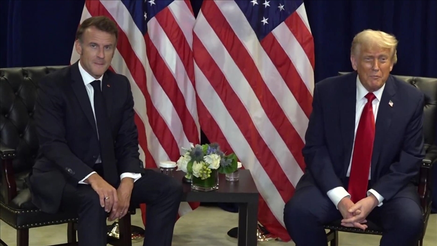 Les présidents français et US Emmanuel Macron et Donald Trump