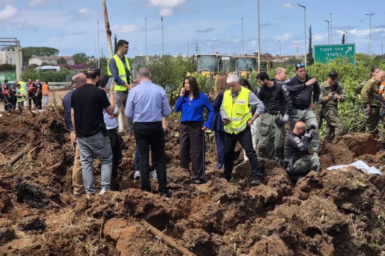 Un ancien tir yéménite sur l'entourage de l'aéroport Ben Gourion