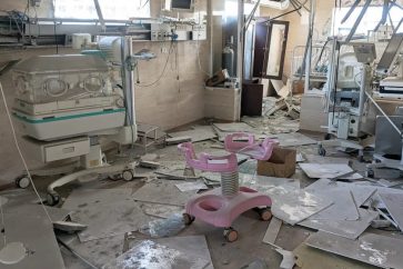 Une unité de soins intensifs néonatals gravement endommagée à l’hôpital Kamal Adwan, dans la bande de Gaza