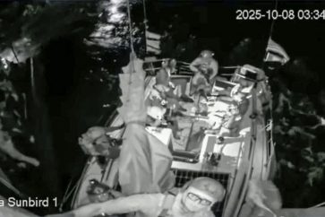 L'armée d'occupation israélienne intercepte les navires de la Flottille de la Liberté, le 8 octobre 2025.