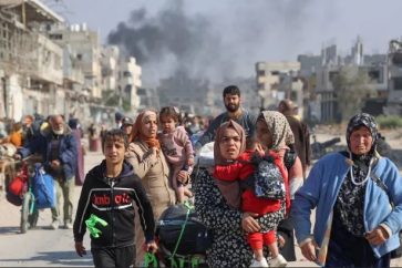 Des Palestiniens chassés par l'armée d'occupation israélienne de leurs domiciles en Cisjordanie occupée (Illustration)