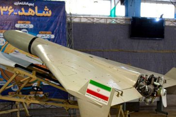 Le drone d'attaque Shahed-136 à munitions rôdeuses de fabrication iranienne. ©Mizan