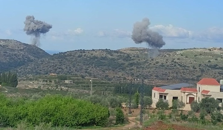 Raids israéliens ce vendredi sur une dizaine de lieux au sud et à l'est du Liban