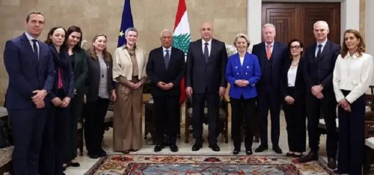 <a href="https://fr-archive.almanartv.com.lb/3474968">Le président Aoun à Ursula von der Leyen: il faut obliger « Israël » à respecter l&rsquo;accord de cessation des hostilités</a>