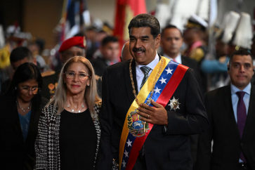 Le président venzuélien Nicolas Maduro et son épouse Cilia Flores (Illustration)