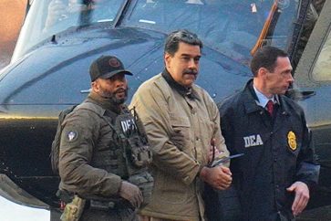 Le président vénézuélien Nicolas Maduro enlevé par les forces US le 3 janvier 2026.